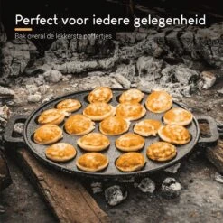 Ocina Poffertjespan– 19 Poffertjes – Poffertjesmaker – Poffertjespan Inductie – Poffertjespan Electrisch – Gietijzeren Pan – Inclusief Warmtebestendige Handvaten– Gratis Receptenboek -Le Creuset Winkel 1200x1200 838