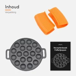 Ocina Poffertjespan– 19 Poffertjes – Poffertjesmaker – Poffertjespan Inductie – Poffertjespan Electrisch – Gietijzeren Pan – Inclusief Warmtebestendige Handvaten– Gratis Receptenboek -Le Creuset Winkel 1200x1200 839