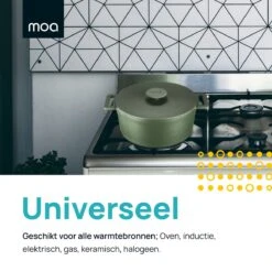 MOA Gietijzeren Braadpan - Inhoud 4,75 Liter - 26CM - Rond - Alle Warmtebronnen - Ook Voor Inductie - Gewicht 5,8 Kg - Olijfgroen - MC26OG -Le Creuset Winkel 1200x1200 924