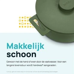 MOA Gietijzeren Braadpan - Inhoud 4,75 Liter - 26CM - Rond - Alle Warmtebronnen - Ook Voor Inductie - Gewicht 5,8 Kg - Olijfgroen - MC26OG -Le Creuset Winkel 1200x1200 925