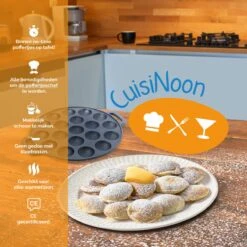 CuisiNoon® Poffertjespan Premium - Complete Poffertjesmaker Set - Inclusief Bakboek 14 CuisiNoon® Poffertjespan Premium - Complete Poffertjesmaker Set - Inclusief Bakboek -Le Creuset Winkel 1200x1200 941