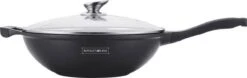 Royalty Line Marble Coating Wok - Met Glazen Deksel - Zwart - 30 Cm -Le Creuset Winkel 1200x378
