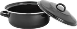Lite-Body - Emaille - Magnus Braadpan 24cm/2,5l Met Deksel - Zwart - Inductie -Le Creuset Winkel 1200x452 2