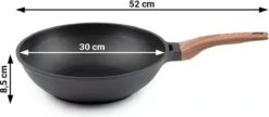 Rosmarino Black Line - Wokpan - Ø30cm - 100% PFAS & PFOA Vrij - Gegoten Aluminium - Non-stick Minerale Coating - Ergonomische Handgreep - Geschikt Voor Alle Warmtebronnen & Vaatwasser -Le Creuset Winkel 1200x525 1