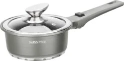 Swiss Pro+ | Set 14 Delige Pannenset | Inductie - Pannensets - Glazen Deksel - Met Afneembare Handgreep - Marmeren Interieur -PFAS-vrij | Grey / Silver -Le Creuset Winkel 1200x587 1