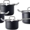 BK Q-linair Master Black Kookpannenset - 4-delig - Veilig Afgietsysteem - Inductie -Le Creuset Winkel 1200x621