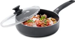 GreenPan Cambridge Hapjespan Met Deksel 24cm - Zwart - Inductie - PFAS-vrij -Le Creuset Winkel 1200x629 5