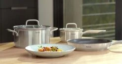 Tefal Virtuoso Pannenset 5 Delig - Hoge Kookpan Ø 22 Cm + Steelpan Ø 16 Cm + Kookpannen Ø 18/20/24 Cm -Le Creuset Winkel 1200x634