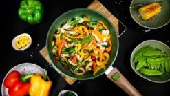 Just Vegan Koekenpan ECO Met Afneembaar Handvat 20 Cm Aluminium Groen -Le Creuset Winkel 1200x673 1