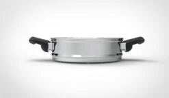 Royal Swiss Snelkookpan / Couscous Pan - 2 In 1 - 10 Liter - Ø 26 Cm - RVS - Inductie - Automatische Sluiting -Le Creuset Winkel 1200x693 4