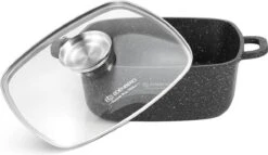 Edënbërg Stonetec Line - 8-delige Luxe Pannenset Van Gesmeed Aluminium - Zwart -Le Creuset Winkel 1200x694