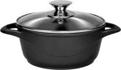 Smile 10 Delige Pannenset - Antiaanbaklaag - Vaatwasser Bestendig - Zwart -Le Creuset Winkel 1200x697 5