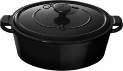 Fontignac Main Libres Braadpan - Ovaal - 29 Cm - Zwart -Le Creuset Winkel 1200x701 6