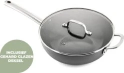 ISENVI Murray Keramische Wokpan Met Deksel 32 CM - RVS Greep -Le Creuset Winkel 1200x708 1