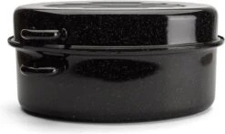 Emalia Geëmailleerde Braadpan Met Deksel 7L - Braadslede - Bakpan - Grillpan - Emaille - Zwart -Le Creuset Winkel 1200x712 2