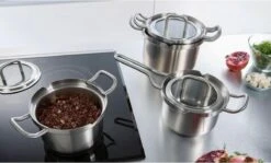 BK-Q-Linair Master Glas Kookpan 18 Cm - RVS - Glazen Deksel - Veilig Afgietsysteem - Inductie -Le Creuset Winkel 1200x723