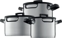 BergHOFF GEM Downdraft Pannenset - 6 Delige Set - 3 Pannen -Le Creuset Winkel 1200x728