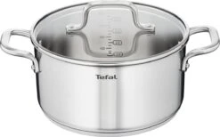 Tefal Virtuoso Pannenset 5 Delig - Hoge Kookpan Ø 22 Cm + Steelpan Ø 16 Cm + Kookpannen Ø 18/20/24 Cm -Le Creuset Winkel 1200x749 1
