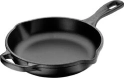 Le Creuset - Gietijzeren Ronde Skillet In Mat Zwart 23cm