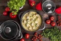 Smile 10-Delige Pannenset - Anti Aanbaklaag - Vaatwasser Bestendig - Zwart - MGK-17 -Le Creuset Winkel 1200x800 193