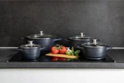 Smile 10 Delige Pannenset - Antiaanbaklaag - Vaatwasser Bestendig - Zwart -Le Creuset Winkel 1200x800 217