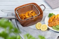 Nuovva Koperen Frituurpan, Met Diepe Zijkanten & Deksel -Le Creuset Winkel 1200x800 268