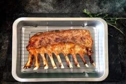 YUGN Braadslede Ovenschaal Braadslee Oven - Braadslede Met Rooster Voor Ovengerechten - Roestvrijstaal En 36x27x7CM - Cadeau Tip -Le Creuset Winkel 1200x800 274