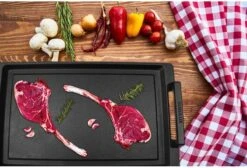 Eurolux Teppanyaki Plaat Met Grepen - 41 X 24 X 2.5 Cm - Zwart - Aluminium - Geschikt Voor Alle Warmtebronnen -Le Creuset Winkel 1200x815 4