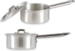 Steelpan/sauspan/juspan Zilverkleurig 26 X 14 X 8 Cm Van 0.6 Liter Aluminium - Met Handige Deksel - Kookpannen -Le Creuset Winkel 1200x826 10