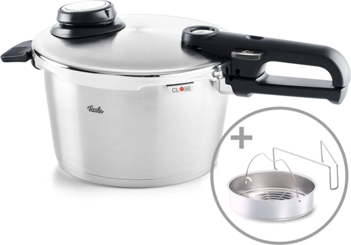 Fissler Vitavit Premium 2022 - Snelkookpan - 6 Liter - Met Stoominzet 3 Fissler Vitavit Premium 2022 - Snelkookpan - 6 Liter - Met Stoominzet