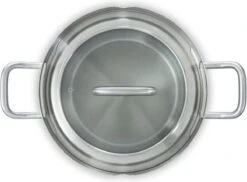 BK Q-linair Master Glas Pannenset - 5-delig - Glazen Deksel - Veilig Afgietsysteem - Inductie -Le Creuset Winkel 1200x883