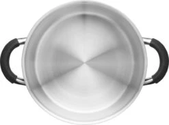 Sola Pannenset Venice - 4 Delig - Ø 16,16,18,20 Cm - Zilver - RVS - Sandwichbodem -Le Creuset Winkel 1200x887