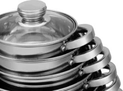 Edënbërg Classic Line - RVS Luxe Pannenset 12 Delig - Voorzien Van 9-Laags Bodem! -Le Creuset Winkel 1200x892