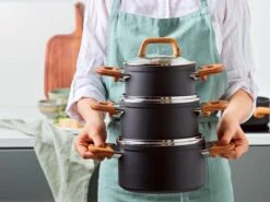 Gero Mark Kookpannenset - 4-delig - Zwart - Houtlook Grepen - Inductie - PFAS-vrij -Le Creuset Winkel 1200x900 12