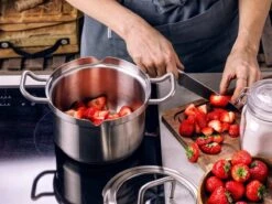 BK Q-linair Master Glas Pannenset - 5-delig - Glazen Deksel - Veilig Afgietsysteem - Inductie -Le Creuset Winkel 1200x900 8