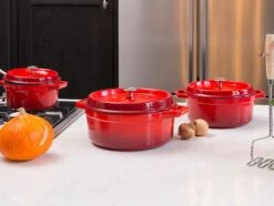 Sola Braadpan Gietijzer - Ø 20 Cm - Oranje/Rood - Gietijzer - Extra Zware Bodem 9 Sola Braadpan Gietijzer - Ø 20 Cm - Oranje/Rood - Gietijzer - Extra Zware Bodem -Le Creuset Winkel 1200x905 7