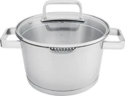 Sola Pannenset Diamond - 4 Delig - Ø 16,16,18,20 Cm - Zilver - RVS - Sandwichbodem -Le Creuset Winkel 1200x919 4