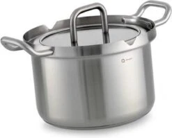 BK-Q-Linair Master Glas Kookpan 18 Cm - RVS - Glazen Deksel - Veilig Afgietsysteem - Inductie -Le Creuset Winkel 1200x967