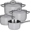 Sola Pannenset Blizz - 4 Delig - Ø Cm - Zilver - RVS - Sandwichbodem -Le Creuset Winkel 1200x995 1