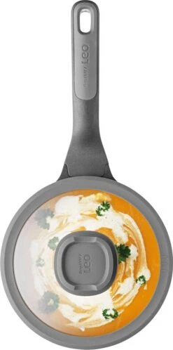 BergHOFF Steelpan Met Deksel Stone 18 Cm - Leo -Le Creuset Winkel 595x1200