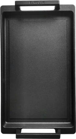 Eurolux Teppanyaki Plaat Met Grepen - 41 X 24 X 2.5 Cm - Zwart - Aluminium - Geschikt Voor Alle Warmtebronnen -Le Creuset Winkel 658x1200