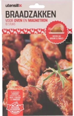 Braadzakken - 10 Stuks - Braadzak - Geschikt Voor Oven En Magnetron. De Braadzakken Zijn 25x38cm - Hygiënisch En Gezond