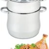 Royal Swiss - Couscous Pan - Couscous Maker - Stoompan RVS - 8 Liter -Le Creuset Winkel 807x1200