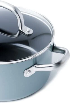 GreenPan Mayflower Pannenset - 5-delig + 5 Accessoires - Lichtblauw - Inductie - PFAS-vrij -Le Creuset Winkel 817x1200