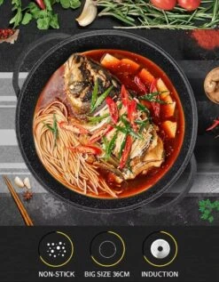 Cheffinger | Luxe Wokpan Met Deksel | 36CM | Alle Warmtebronnen | Oriental -Le Creuset Winkel 935x1200